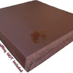 Dogbed4less 1 Pack Internal Duvet Case Waterproof Zipper Dog Bed Cover for Medium Large 37"x27"X4" Memory Foam Pad Pet Bed - 41"X31" Flat