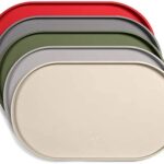 DogBuddy Dog Food Mat - Waterproof Dog Bowl Mat, Silicone Dog Mat for Food and Water, Pet Food Mat with Edges, Nonslip Dog Feeding Mat, Dog Food Mats for Floors (Small, White Sand)