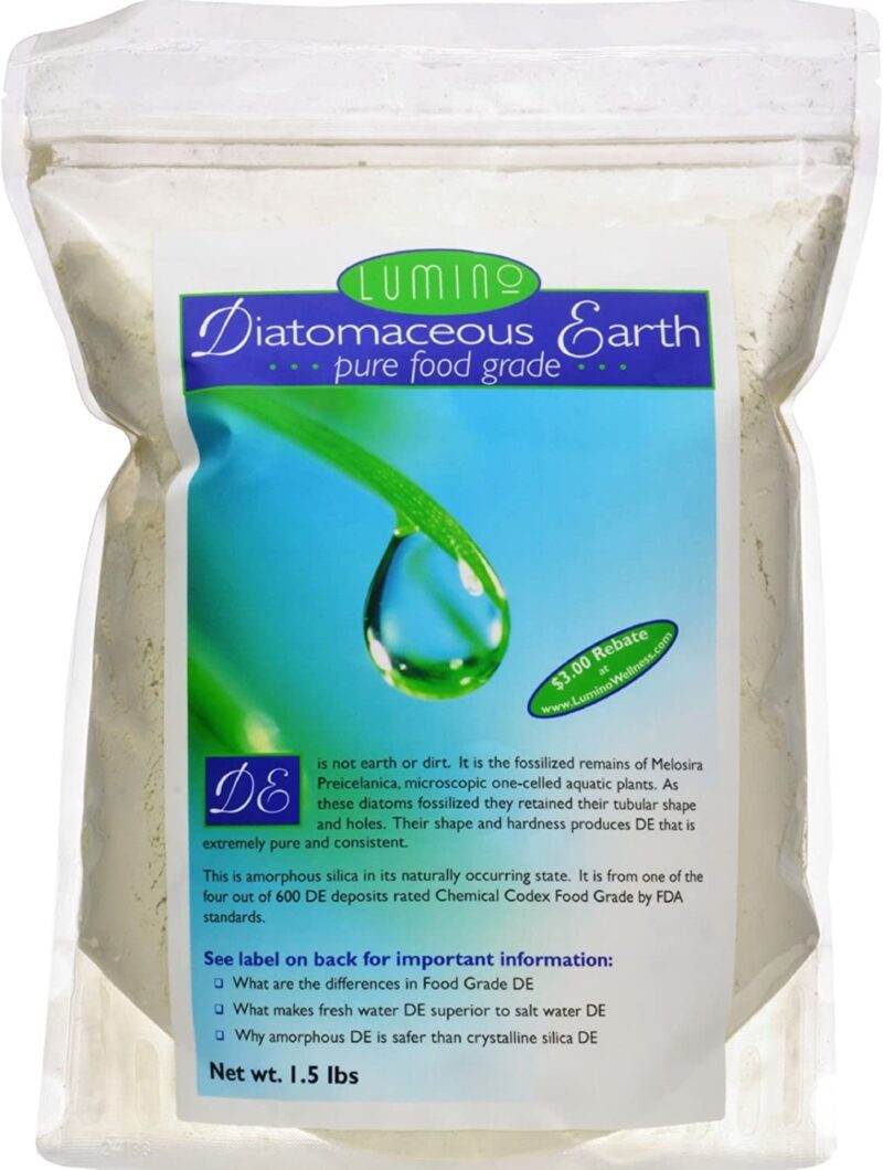 Lumino Home Diatomaceous Earth - Food Grade - Pure - 1.5 lb