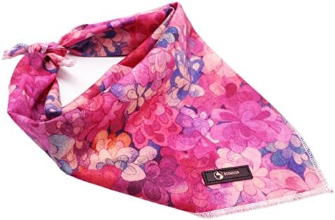 DOGWONG Dog Bandana Cotton Washable Soft Dog Bibs Scarf, Adjustable Kerchief Square Dog Bandanas for Small Large Dogs - Image 2