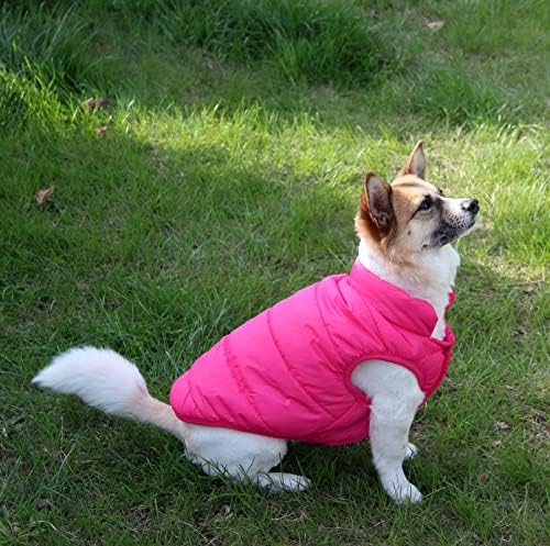 JoyDaog 2 Layers Fleece Lined Warm Dog Jacket for Winter Cold Weather,Soft Windproof Large Dog Coat,Pink XXXL - Image 4