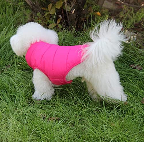 JoyDaog 2 Layers Fleece Lined Warm Dog Jacket for Winter Cold Weather,Soft Windproof Large Dog Coat,Pink XXXL - Image 8