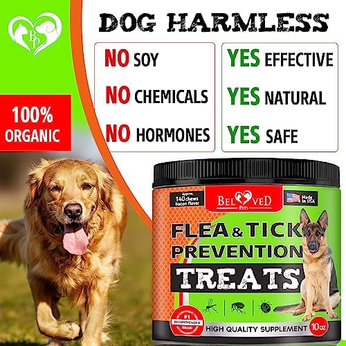 Beloved Pets Flea and Tick Prevention Chewable Pills for Dogs - Revolution Oral Flea Treatment for Pets - Pest Control & Natural Defense - Chewables Small Tablets Made in USA… (Bacon) - Image 6
