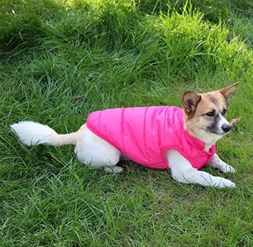 JoyDaog 2 Layers Fleece Lined Warm Dog Jacket for Winter Cold Weather,Soft Windproof Large Dog Coat,Pink XXXL - Image 7