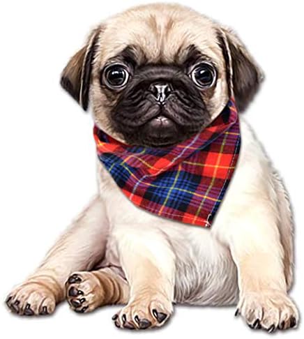 15pcs Dog Bandanas, Dog Scarf Kerchief Dog Bibs Washable Girl Boy Dog Bandanas Set Cotton Checkered Pet Dog Bandanas Outdoor Dog Fall Bandanas Accessories for Small Medium Large Dogs Cat Pet - Image 7