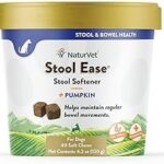 NaturVet – Stool Ease for Dogs – 40 Soft Chews – Helps Maintain Regular Bowel Movements – Enhanced with Sugar Beet Pulp, Flaxseed & Psyllium Husk – 40 Day Supply