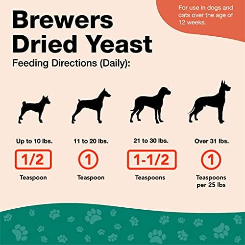 NaturVet Brewers Dried Yeast Formula with Garlic Flavoring Plus Vitamins for Dogs and Cats, Powder, Made in The USA with Globally Source Ingredients 1 Pound - Image 2