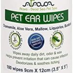 Ear Cleaner Wipes by Arava - for Dogs Cats Puppies & Kittens - 100 Count - Natural Medicated Cleansing Deodorizer - Removes Dirt Wax