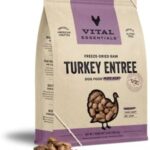 Vital Essentials Freeze Dried Raw Dog Food, Turkey Mini Nibs Entree, 14 oz