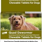 Elanco Chewable Quad Dewormer for Medium Dogs, 26-60 lbs, 2 chewable tablets