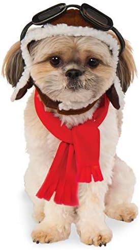 Pet Aviator Hat and Scarf Set, Small/Medium