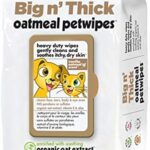 Petkin Pet Wipes for Dogs and Cats, Oatmeal, 100 Wipes (Large) for Dogs and Cats - Soothes Itchy Dry Skin and Cleans Ears, Face, Butt, Body and Eye Area - Idea for Home and Travel