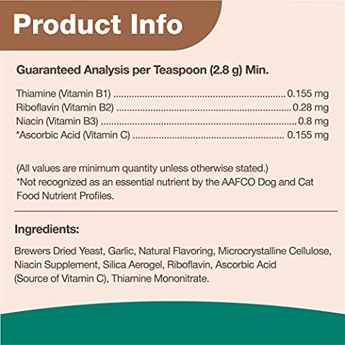 NaturVet Brewers Dried Yeast Formula with Garlic Flavoring Plus Vitamins for Dogs and Cats, Powder, Made in The USA with Globally Source Ingredients 1 Pound - Image 5