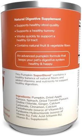 Fruitables Pumpkin Digestive Supplement – Made with Pumpkin for Dogs – Healthy Fiber Supplement for Pet Nutrition – 15 ounces - Image 2