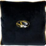 Pets First Collegiate Pet Accessories, Dog Pillow, Missouri Tigers, 16 x 16 x 3 inches