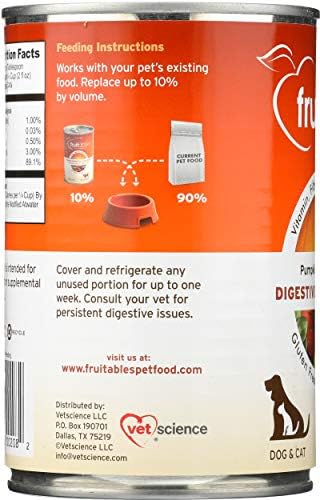 Fruitables Pumpkin Digestive Supplement – Made with Pumpkin for Dogs – Healthy Fiber Supplement for Pet Nutrition – 15 ounces - Image 13