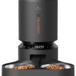 PETLIBRO Automatic Cat Food Dispenser for Two Cats 5L Auto Cat Feeder Dry Food Dispenser with Splitter & 2 Stainless Bowls, 10s Meal Call and Timer Setting 50 Portions 6 Meals Per Day for Cat and Dog