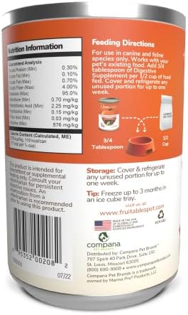 Fruitables Pumpkin Digestive Supplement – Made with Pumpkin for Dogs – Healthy Fiber Supplement for Pet Nutrition – 15 ounces - Image 3