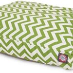 Sage Chevron Large Rectangle Indoor Outdoor Pet Dog Bed With Removable Washable Cover By Majestic Pet Products