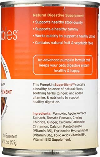 Fruitables Pumpkin Digestive Supplement – Made with Pumpkin for Dogs – Healthy Fiber Supplement for Pet Nutrition – 15 ounces - Image 14