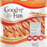 Good'n'Fun Triple Flavor Twists, Treat Your Dog to Premium Cuts of Real Meat With Rawhide