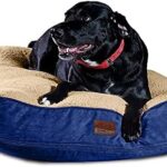 Floppy Dawg Extra Large Dog Bed with Removable, Washable Cover and Waterproof Liner. Pillow Stuffed with Orthopedic Memory Foam Blend. Made for Big Dogs up to 100 Pounds or More.