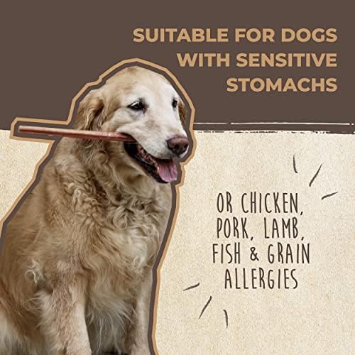 Mighty Paw Naturals Large Bully Sticks for Dogs, Protein Rich Dog Chews from Grass-Fed Beef | Thick Bully Sticks for Dental Health | Large and Small Dogs | Aggressive Chewers | 6 or 12 Inch Variety - Image 7
