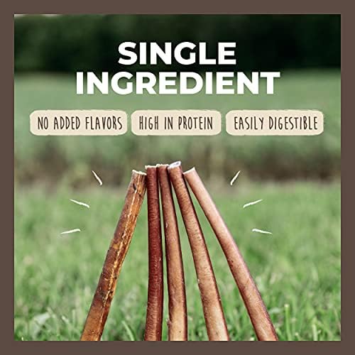 Mighty Paw Naturals Large Bully Sticks for Dogs, Protein Rich Dog Chews from Grass-Fed Beef | Thick Bully Sticks for Dental Health | Large and Small Dogs | Aggressive Chewers | 6 or 12 Inch Variety - Image 4