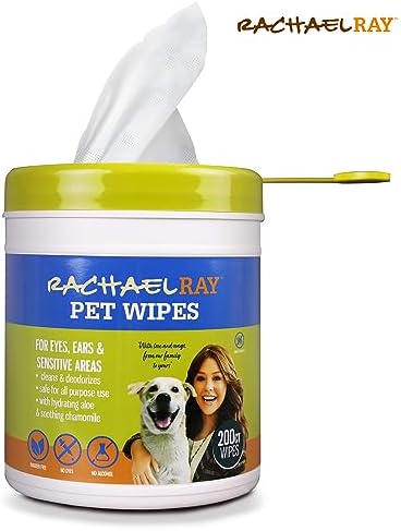 Rachael Ray Dog Wipes – 200 CT Pet Wipes for Dogs, Dog Grooming Wipes, Multi-Purpose Deodorizing Dog Cleaning Wipes, Quick Easy Use Dog Wipes for Paws and Butt, Use as Dog Bath Wipes, Puppy Wipes - Image 2