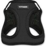 Voyager Step-In Air Dog Harness - All Weather Mesh Step in Vest Harness for Small and Medium Dogs by Best Pet Supplies - Black, M