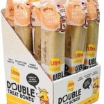 Ultra Chewy Double Treat Bones: Long-Lasting Dog Treats Made in USA for Large and Small Breeds, Highly Digestible, Ideal for Aggressive Chewers (Peanut Butter, 12 Count)